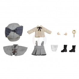 Original Character Parts for Nendoroid Doll figúrkas Outfit Set Detective - Girl (Gray)